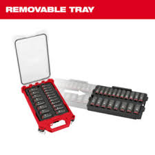 Milwaukee 49-66-6801, SHOCKWAVE Impact Duty™ Socket 3/8” Dr 19PC MM PACKOUT Set