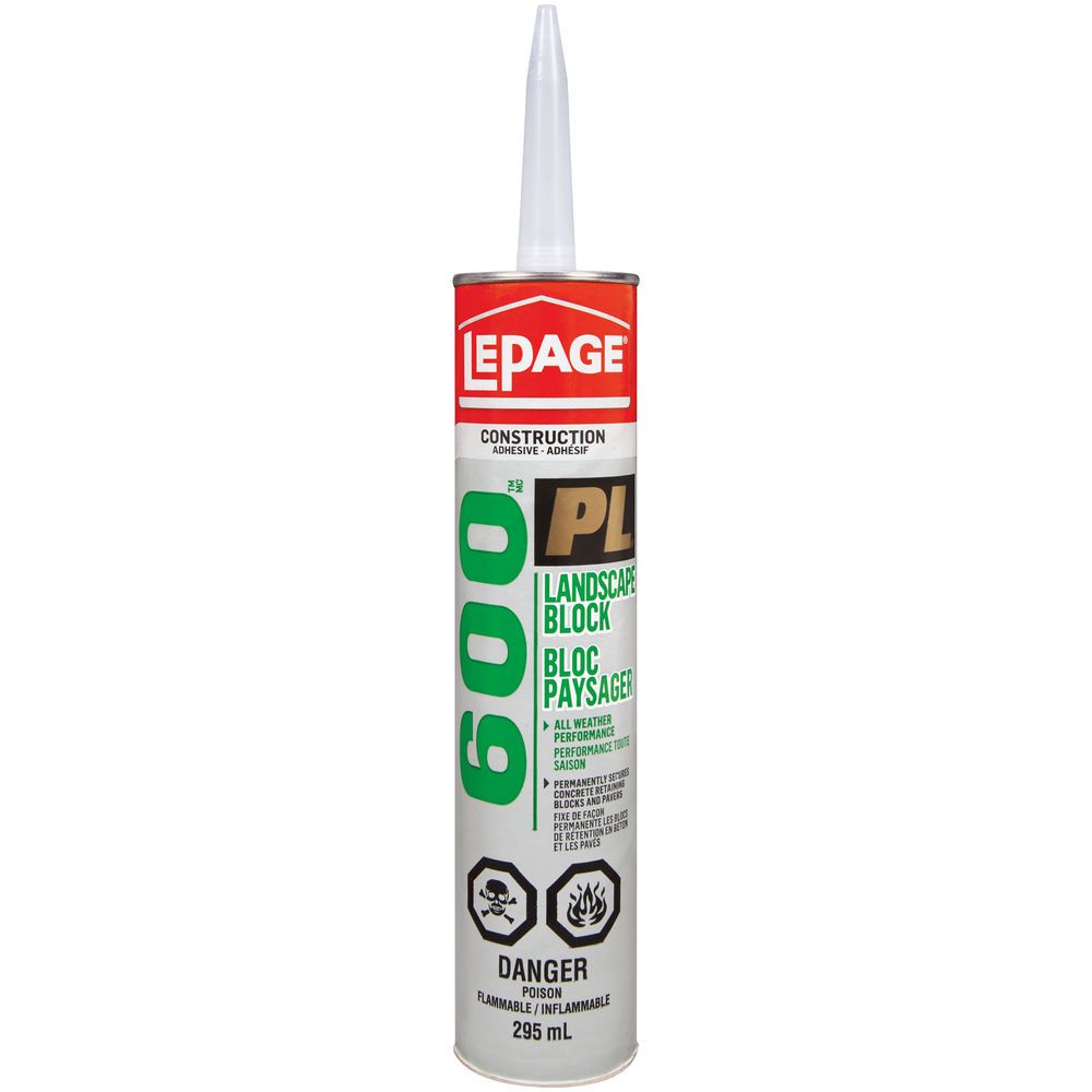 Lepage 1654127, PL 600 Landscape Block Adhesive