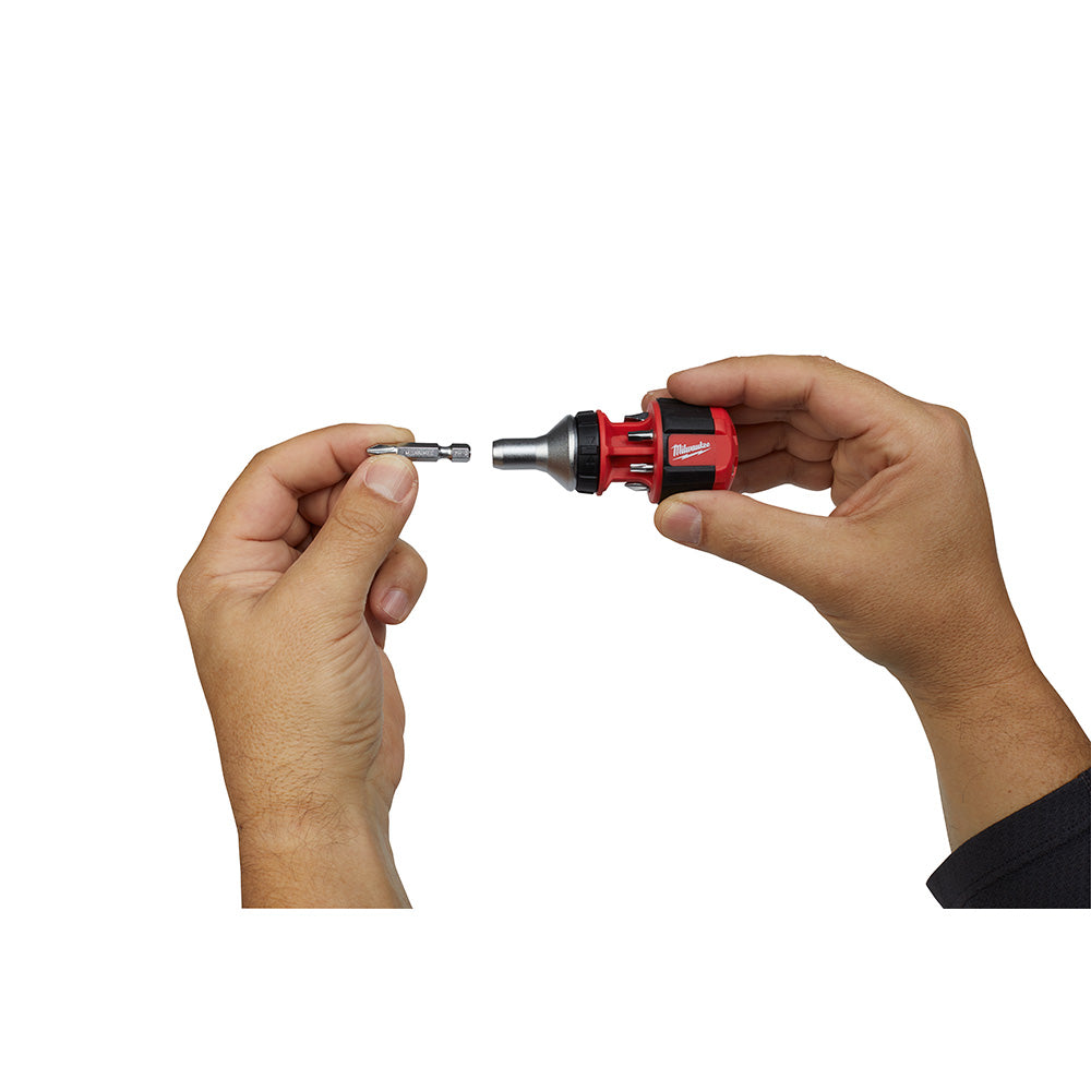Milwaukee 48-22-2330, 8-in-1 Compact Ratcheting Multi-bit Driver