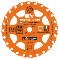 CMT 286.324.07-X10, ITK XTREME DEMOLITION Blade 7-1/4" X 24T (10 Pack)