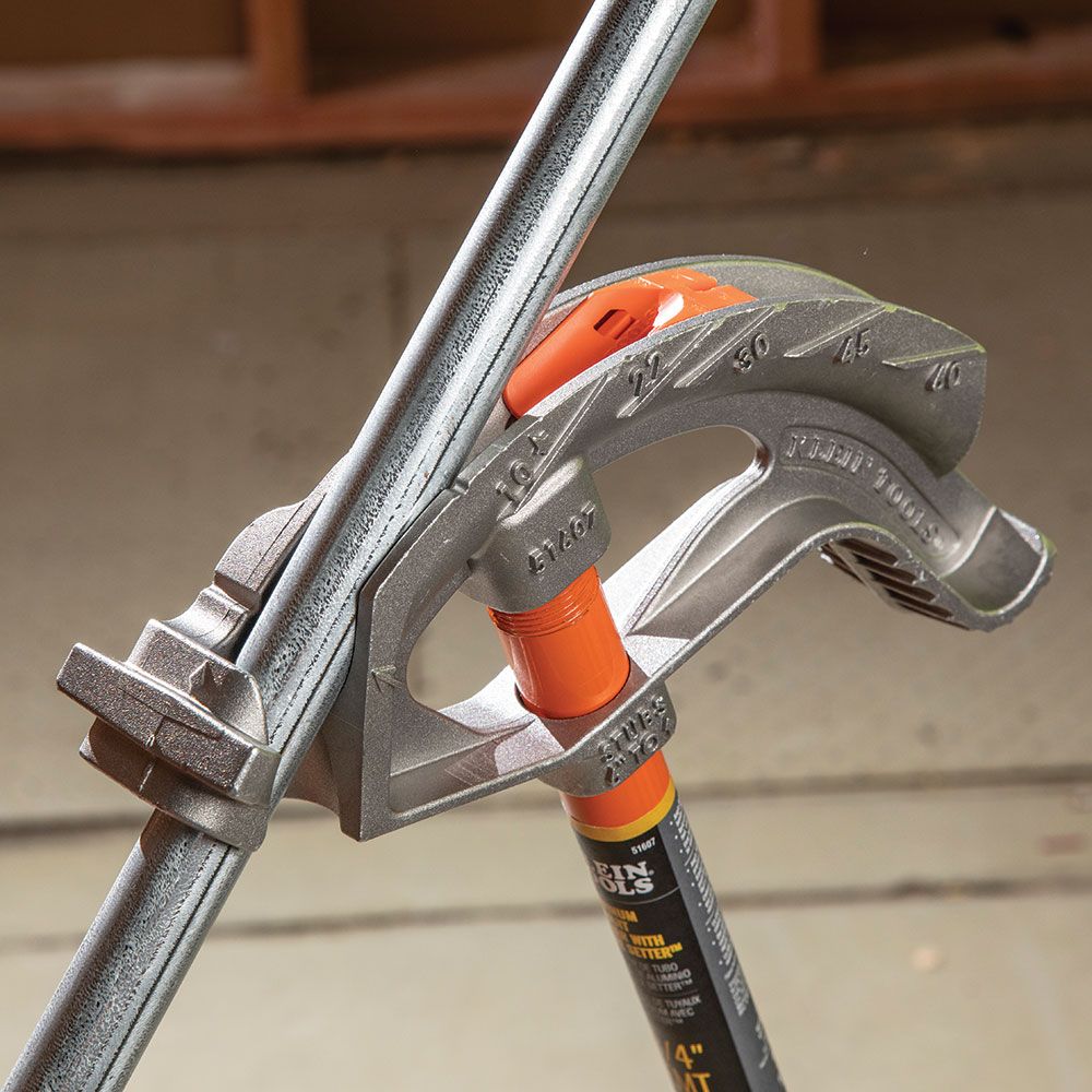 Klein Tools 51603, Iron Conduit Bender 1/2-Inch EMT with Angle Setter™