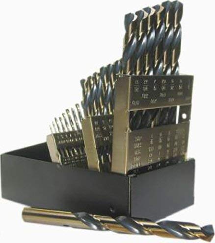 Norseman 44150, 29 pc Gold & Black Oxide coated HSS Drill Set