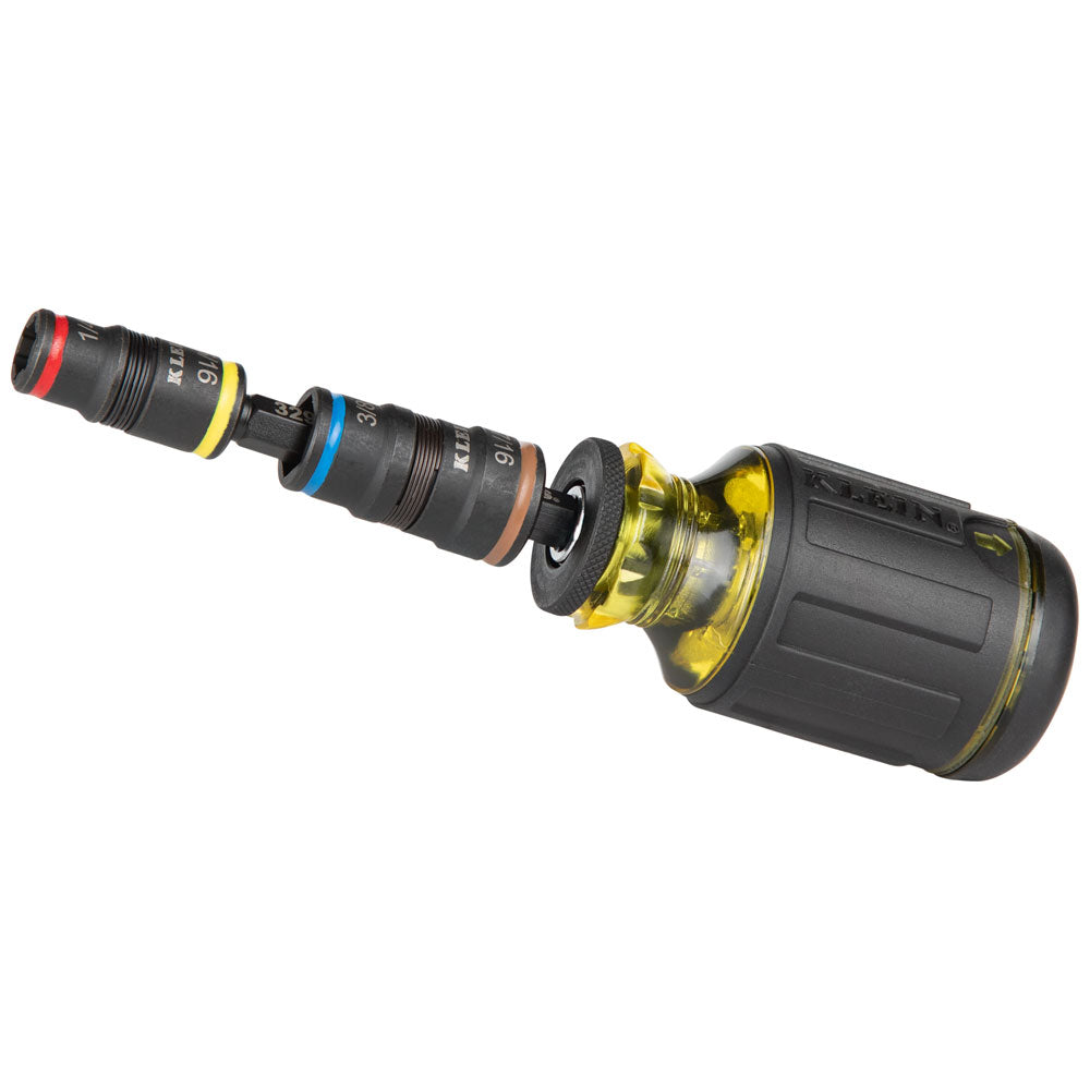 Klein Tools 32932, 5-in-1 Impact Rated Flip Socket Set