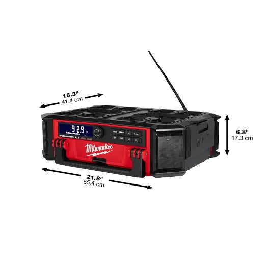 Milwaukee 2950-20, M18 PACKOUT Radio + Charger (Tool Only)