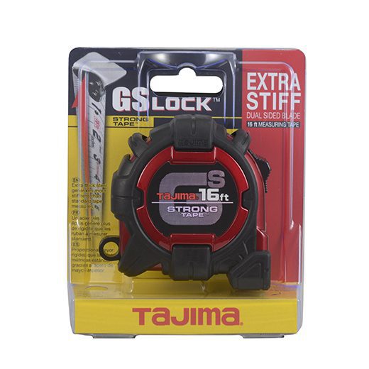 Tajima GS-16BW, GS-Lock, standard scale 16ft x 1 inch steel blade