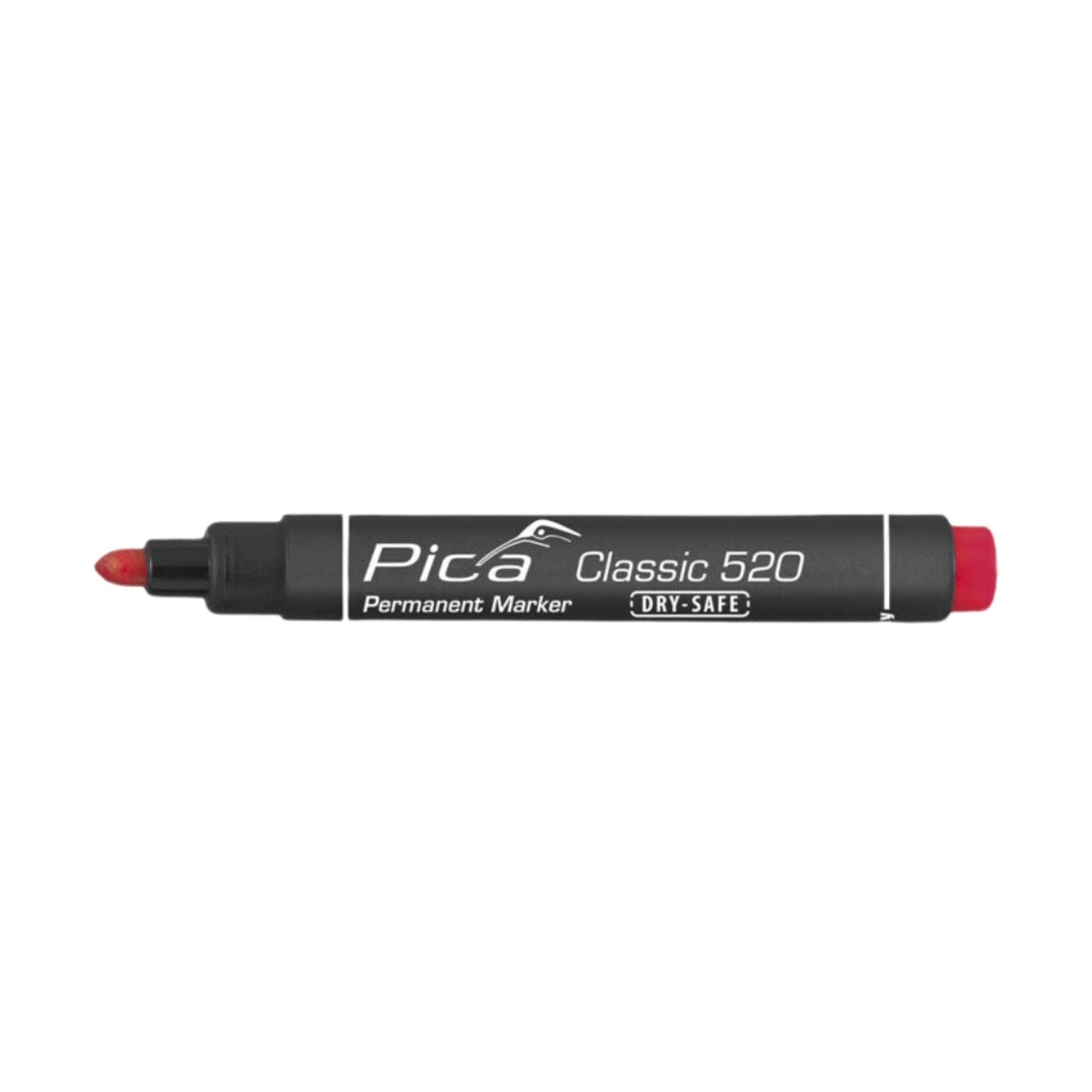 Pica 520/04, 4-Pack-Permanent Marker 1-4mm, Round tip, Red, Blue, Black and Instant White