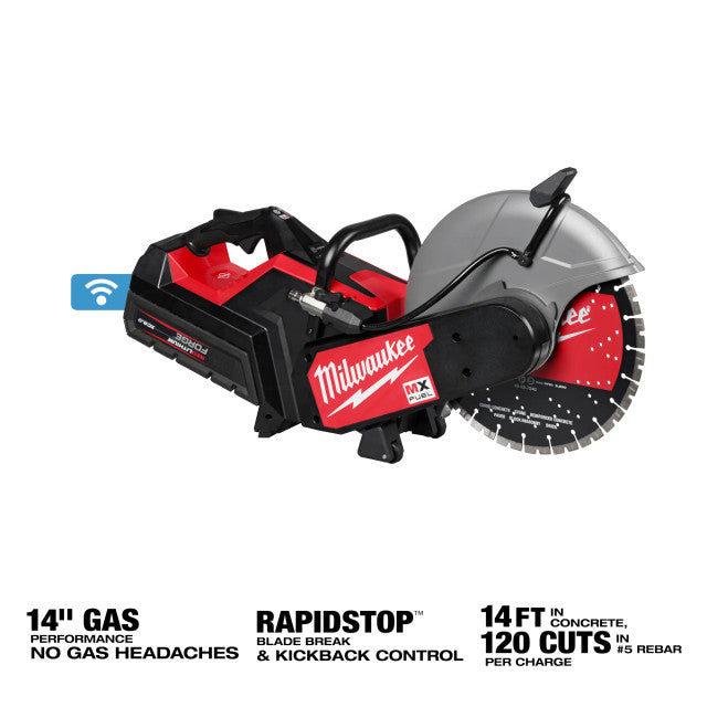 Milwaukee MXF315-2XC, MX FUEL 14" Cut-Off Saw w/ RAPIDSTOP Brake 2x 8.0Ah Kit