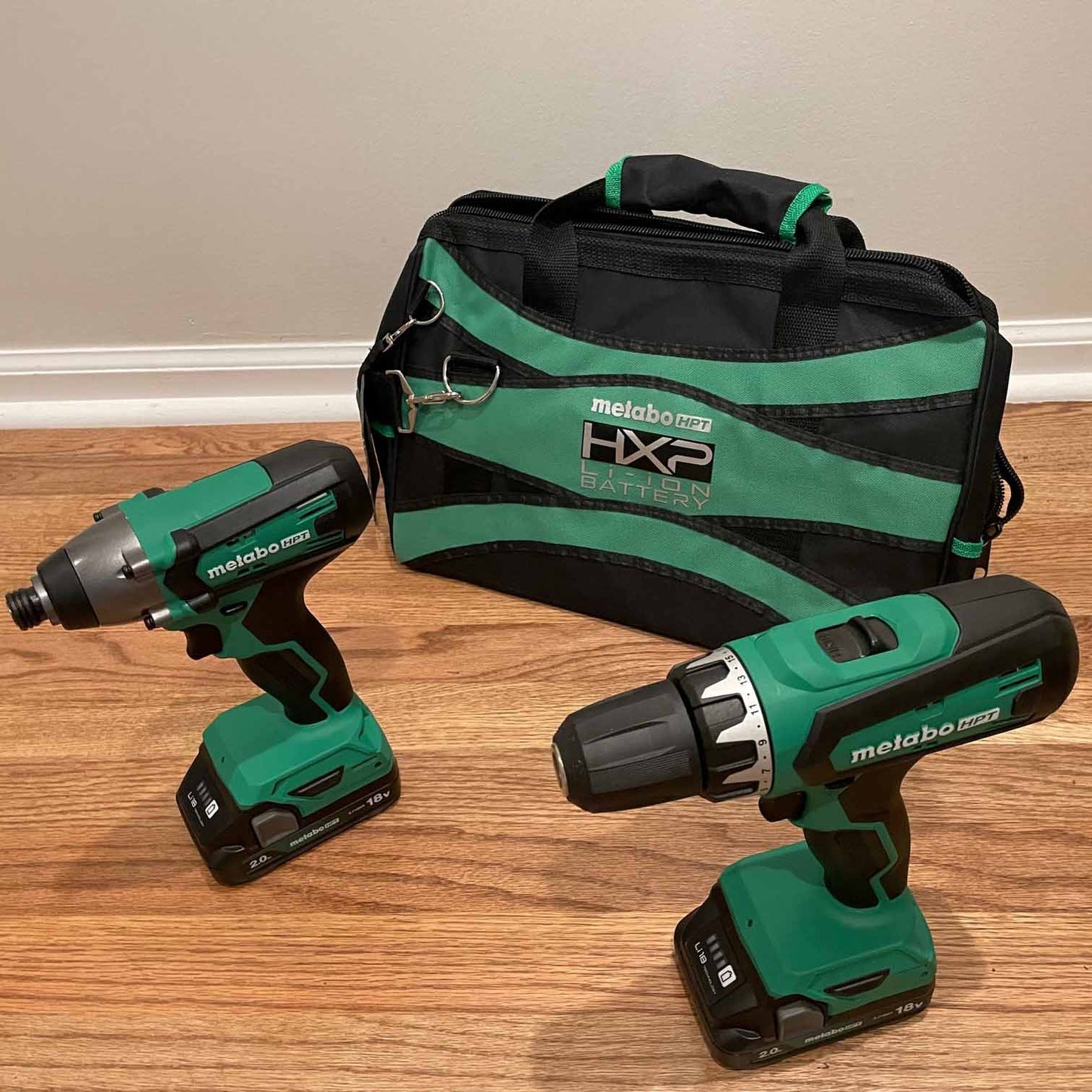 Metabo HPT KC18DFXM, 18V Brushless 2 Tools Combo kit. 2Ah Battery