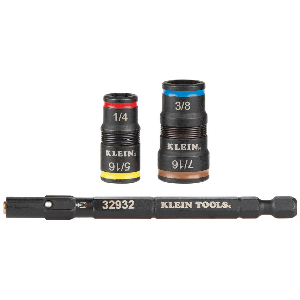 Klein Tools 32944, Flip Socket Hex Shaft Replacement Parts, 4-Pack