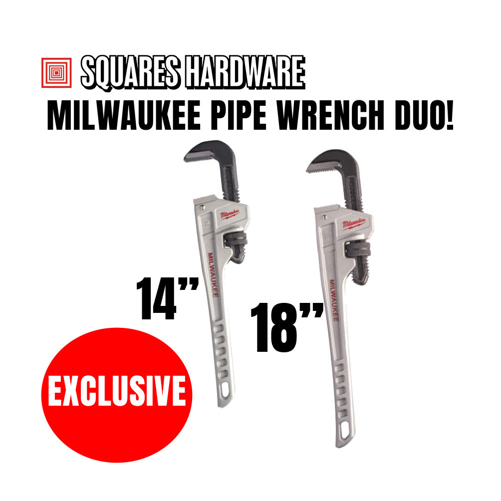 Promo Milwaukee Pipe Wrenches (14" + 18")