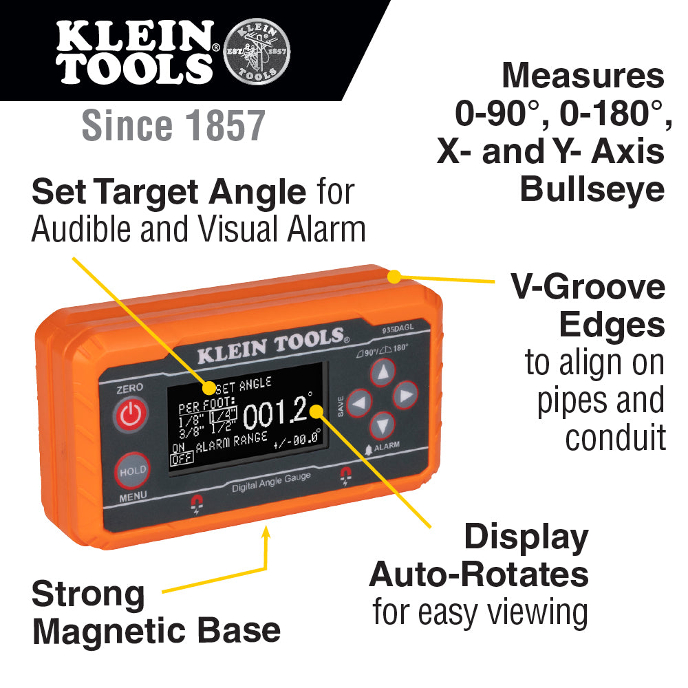 Klein Tools 935DAGL, Digital Level with Programmable Angles