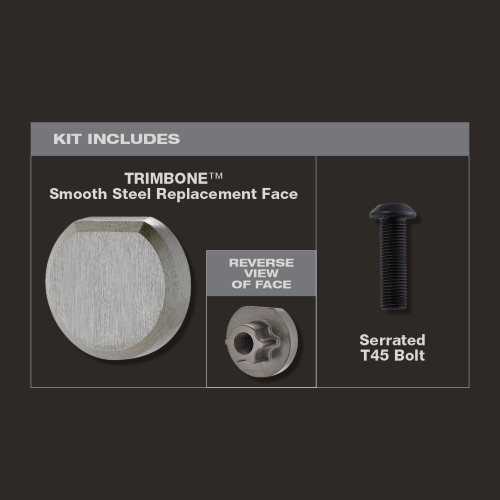 Stiletto TRMB-RS, TRIMBONE Titanium Finish Hammer Replacement Smooth Face