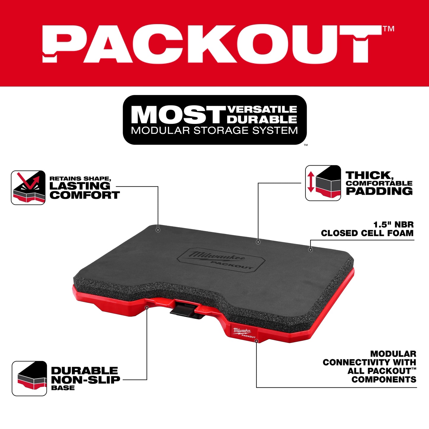 Milwaukee 48-73-6110, PACKOUT™ Kneeling Pad