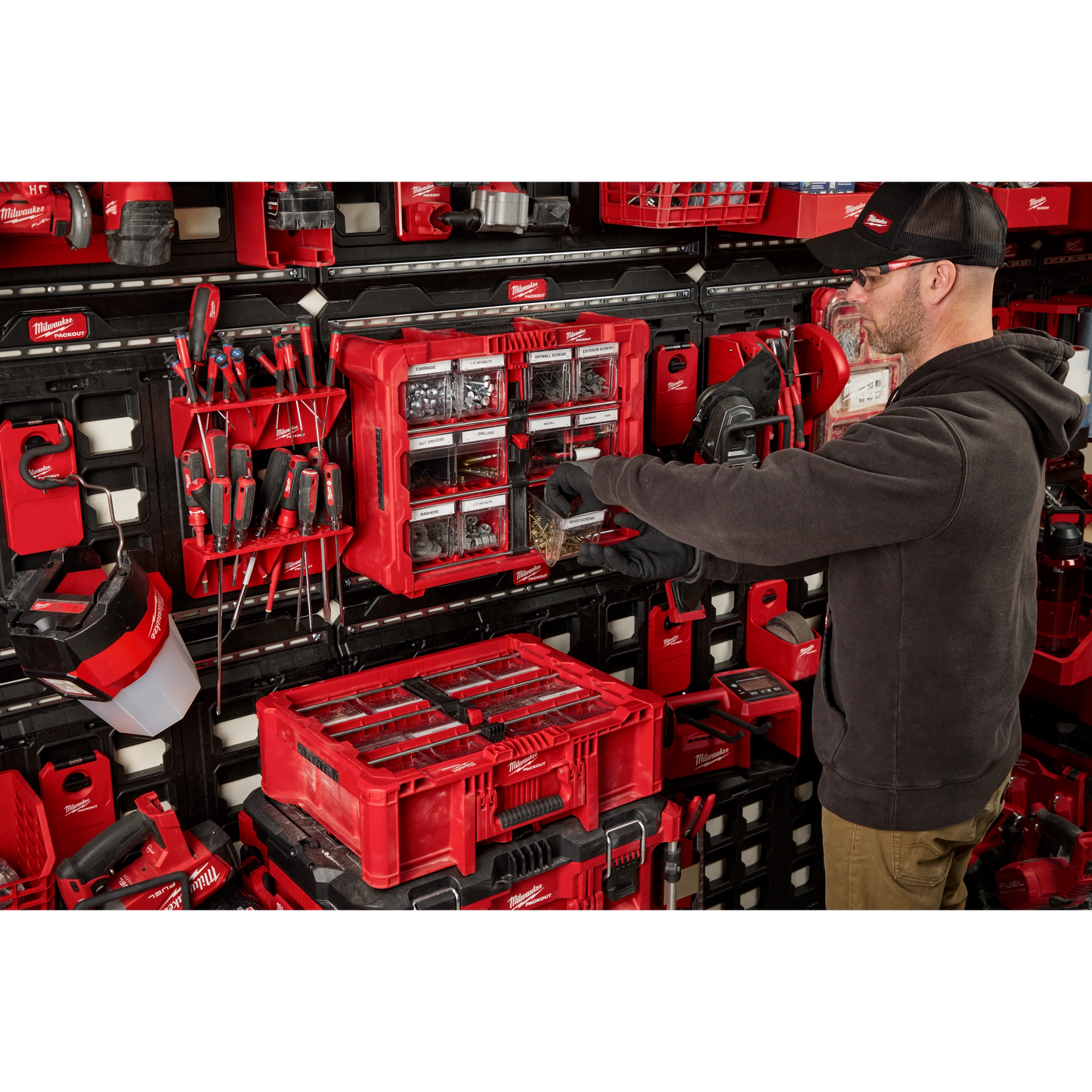 Milwaukee 48-22-8433, PACKOUT™ Tilt Bin Organizer