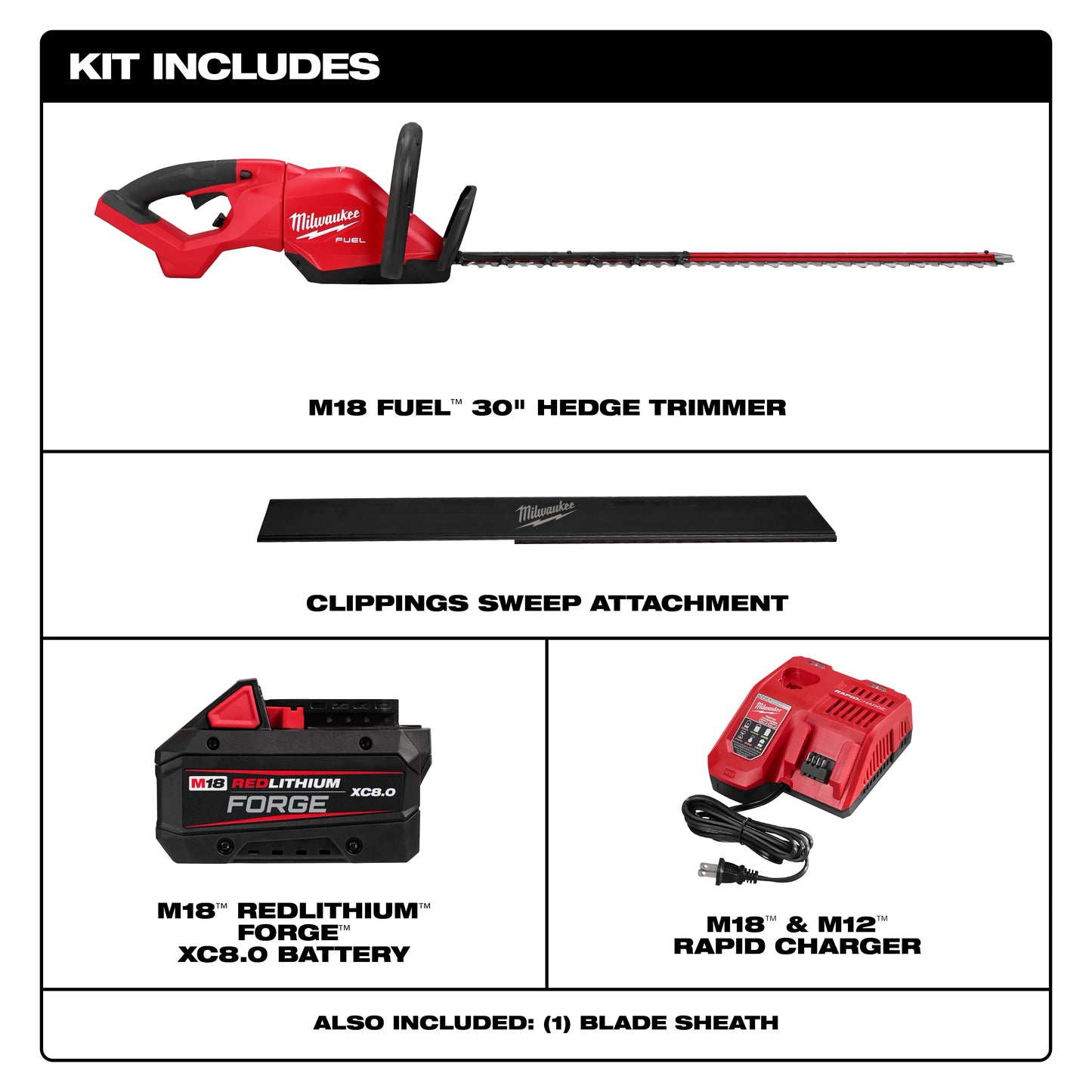 Milwaukee 3034-21, M18 FUEL™ 30" Hedge Trimmer Kit