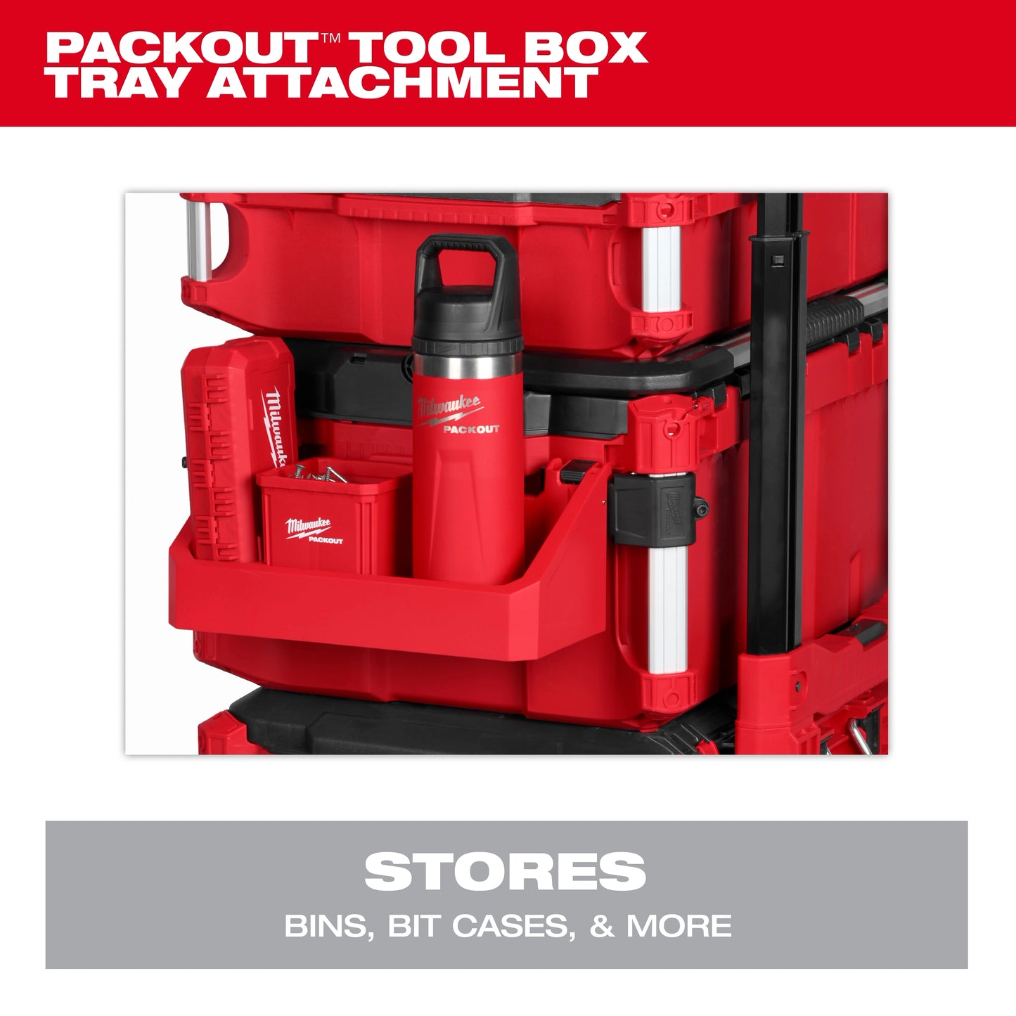 Milwaukee 48-22-8605, PACKOUT™ Tool Box Tray Attachment