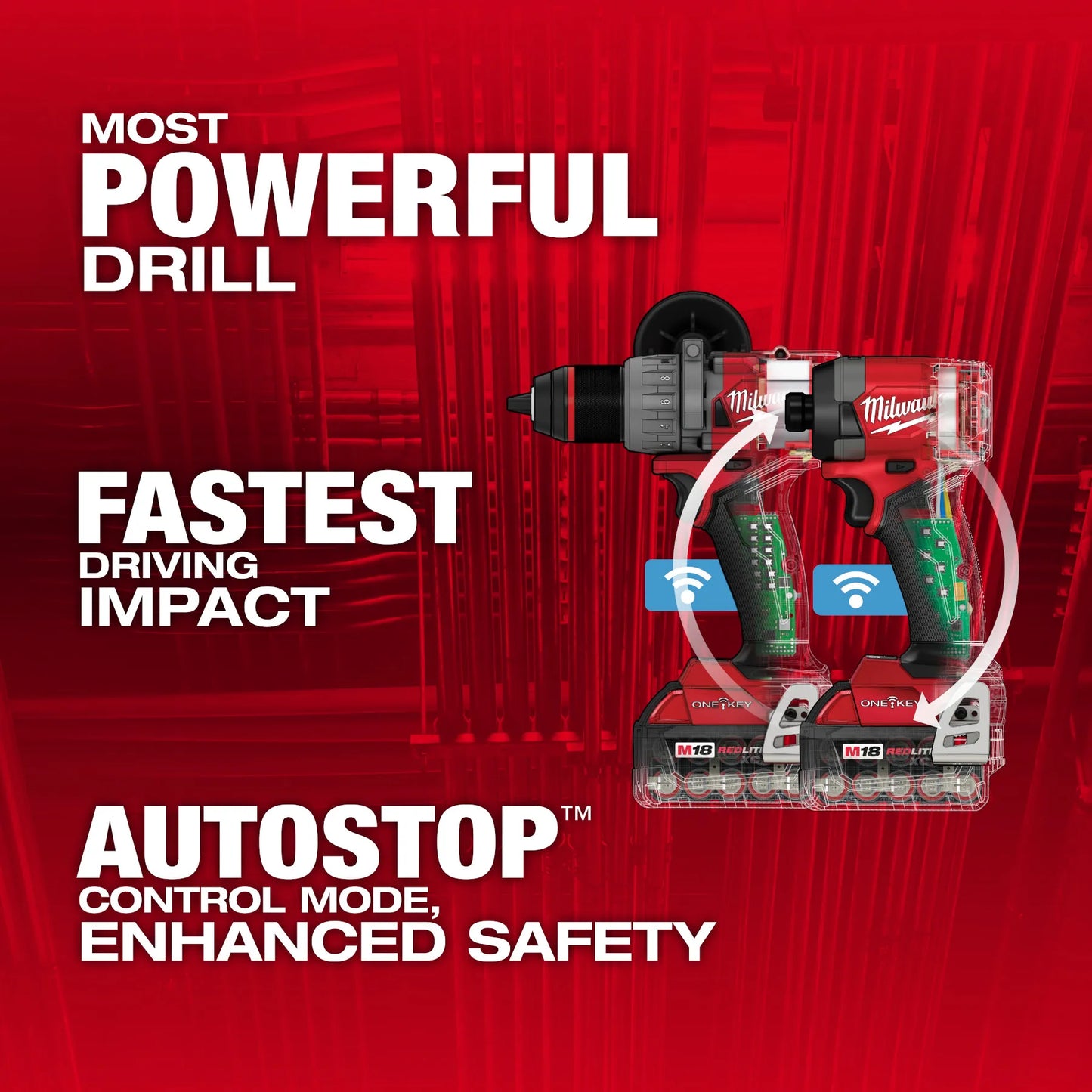 Milwaukee 3696-22, M18 FUEL™ 2-Tool Combo Kit w/ ONE-KEY™