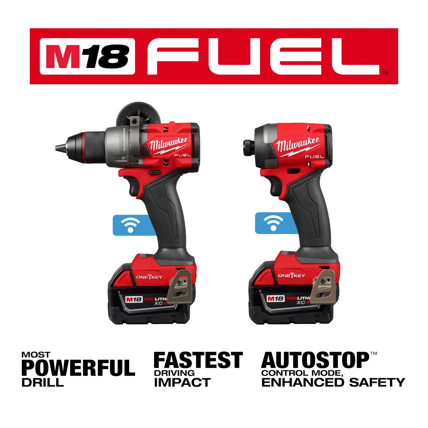 Milwaukee 3696-22, M18 FUEL™ 2-Tool Combo Kit w/ ONE-KEY™