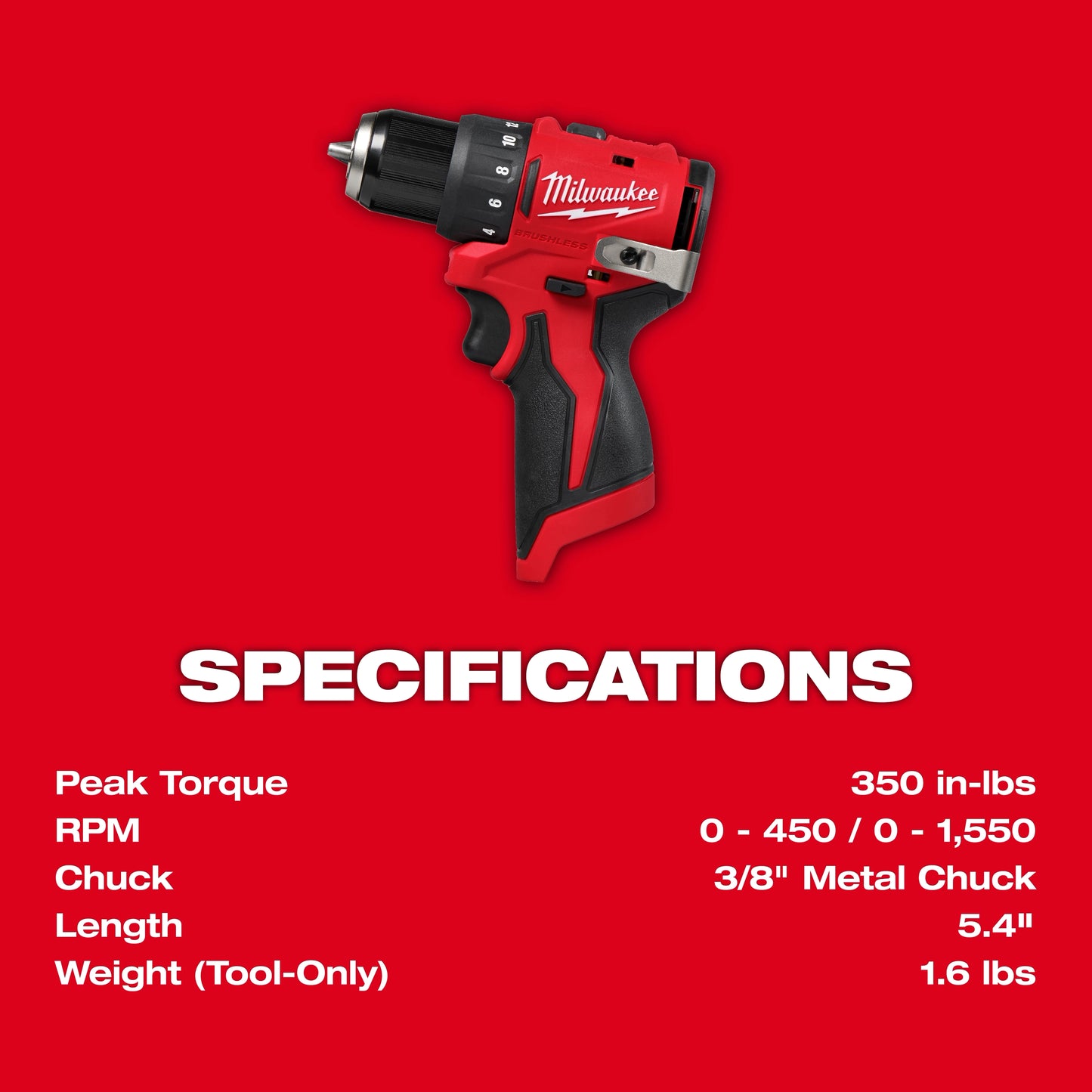 Milwaukee 3494-22, M12™ Subcompact Brushless 2-Tool Combo Kit