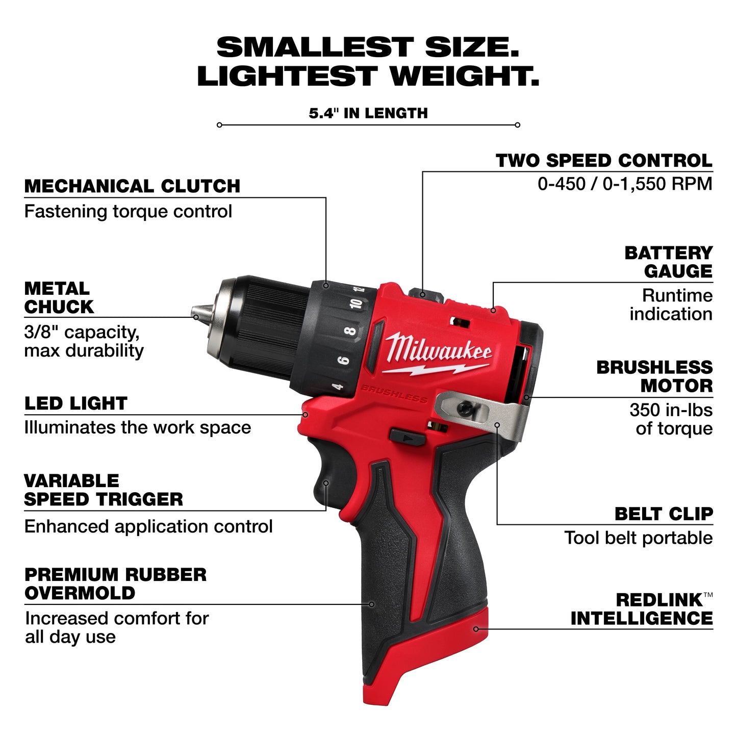 Milwaukee 3494-22, M12™ Subcompact Brushless 2-Tool Combo Kit