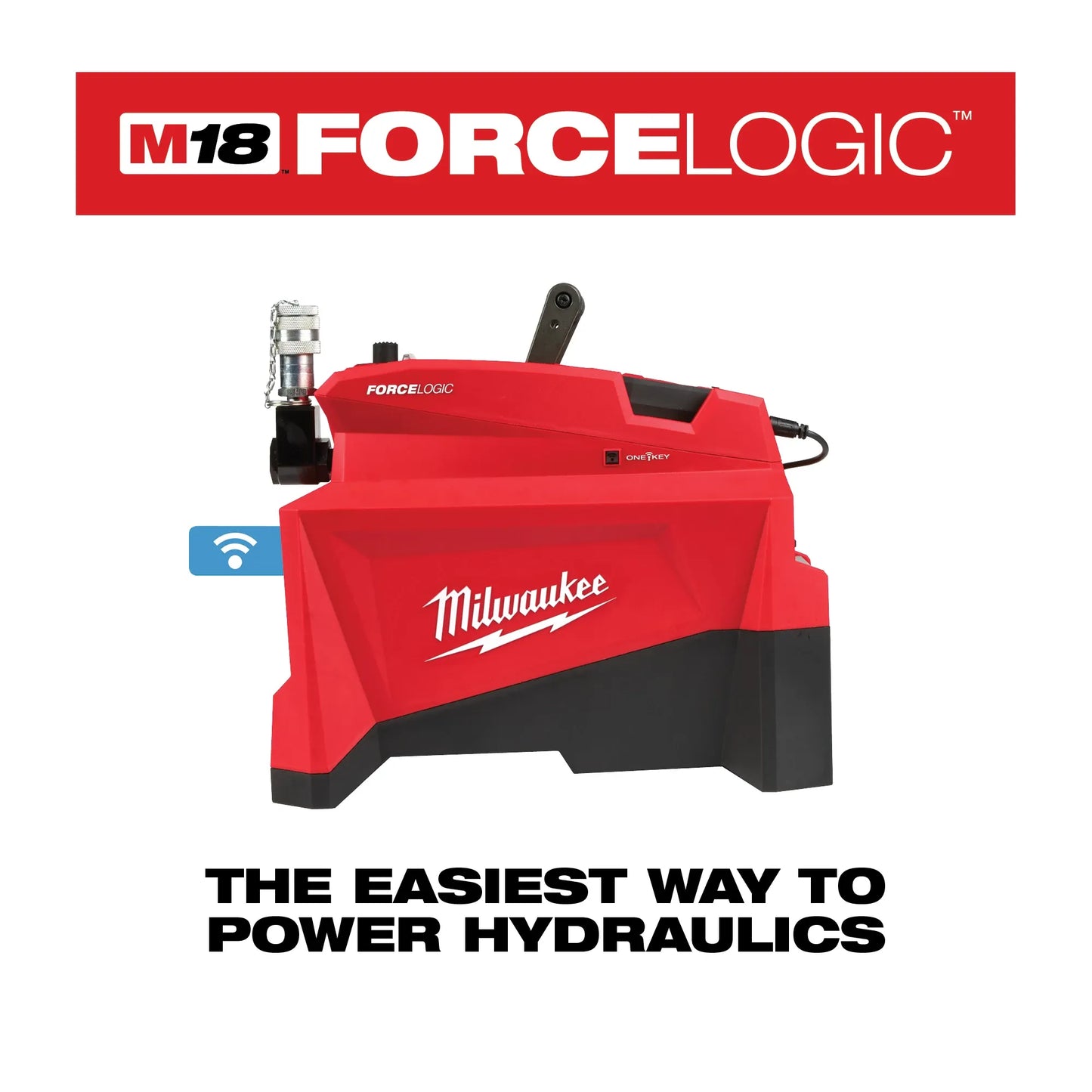 Milwaukee 2774-21HD, M18 FORCE LOGIC 10,000psi Hydraulic Pump Kit