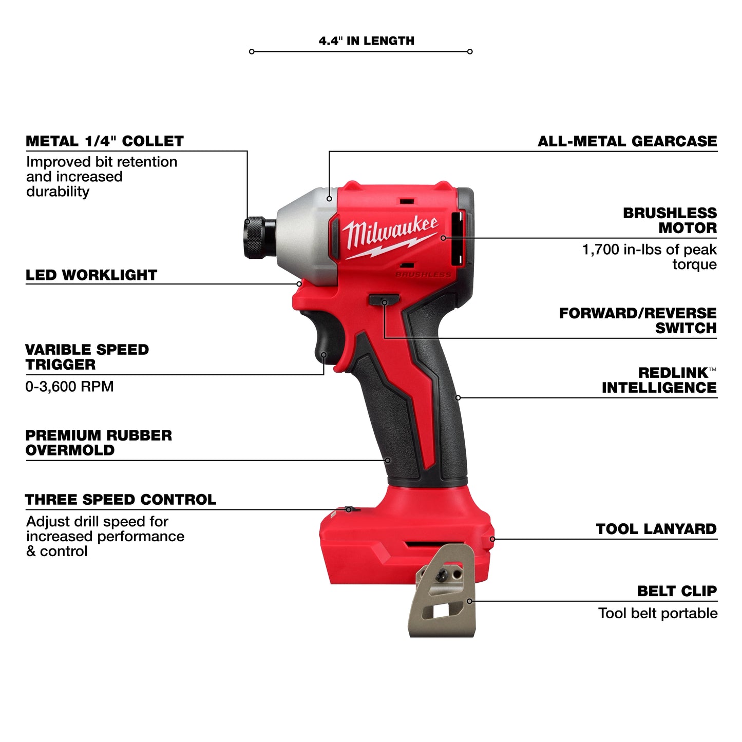 Milwaukee 3693-22CX, M18™ Compact Brushless 2-Tool Combo Kit