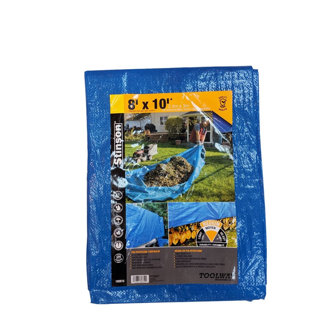 Toolway 180810, Blue Tarp 8' X 10'