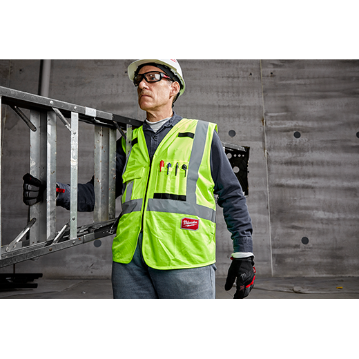 Milwaukee 48-73-5061, High Visibility Yellow Safety Vest - S/M (CSA)