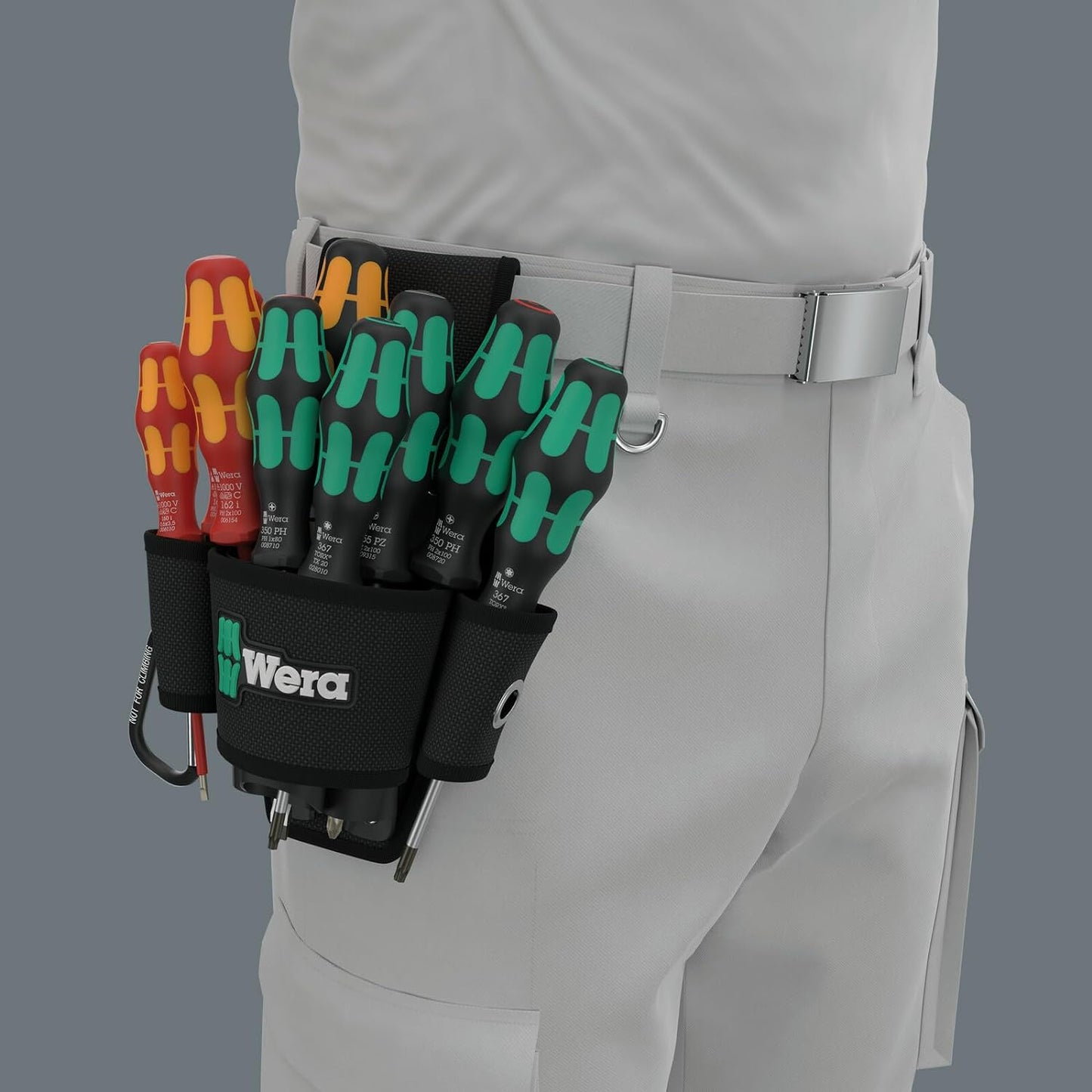 Wera 05136032001, 9620 Belt Bag Set 1, Screwdriver Set, 10 Pieces