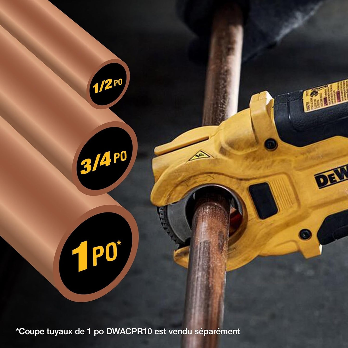 DEWALT DWACPR10, 1'' Copper Cutter with Case