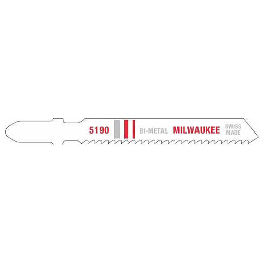Milwaukee 48-42-5190, 3" 14 TPI Bi-Metal Jig Saw Blade (5/pkg)
