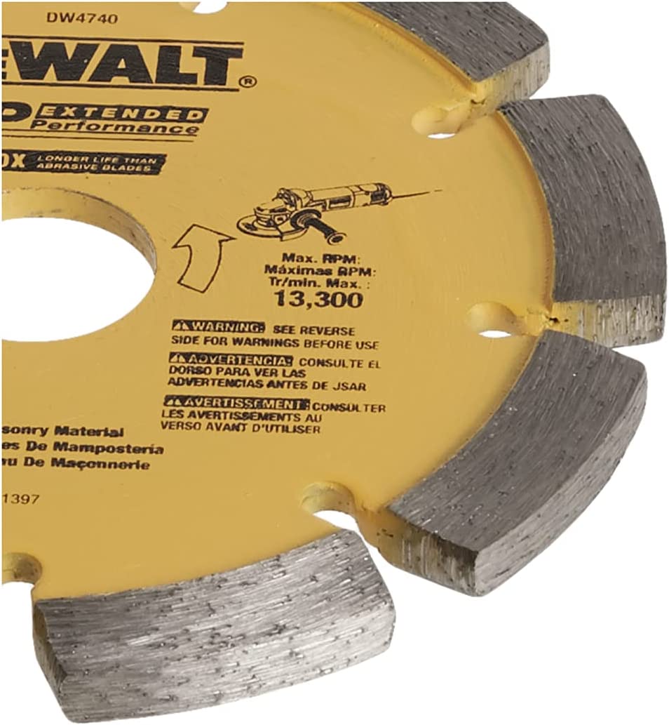 DEWALT DW4740, 4-1/2'' x 0.250'' XP Tuck Point Blade