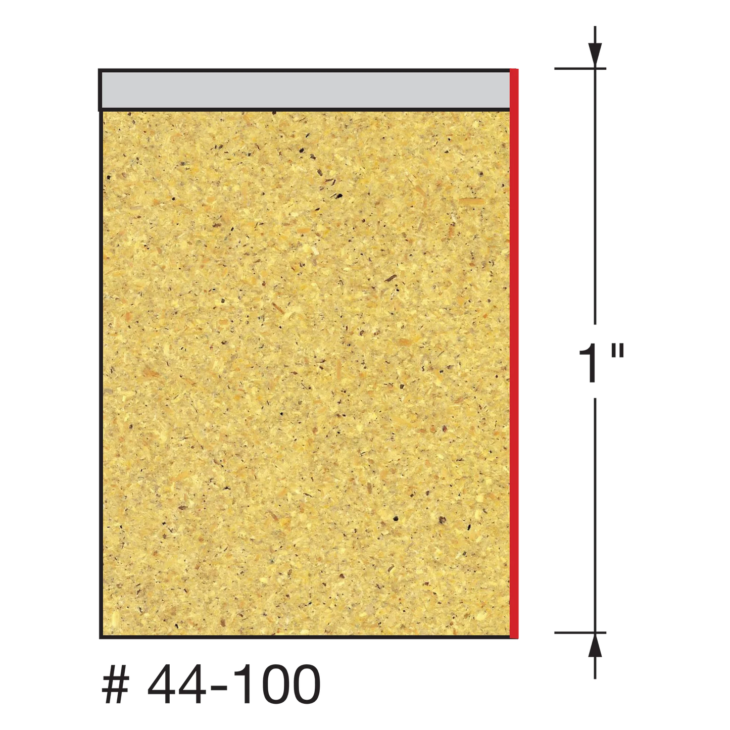Freud 44-100, Carbide Router Bit - 1/2" x 1" Bottom Bearing Flush Trim Bit (1/4" Shank)