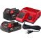 Milwaukee 48-59-1852C, M18 REDLITHIUM XC System Starter Kit (5.0 Ah + 2.0Ah)