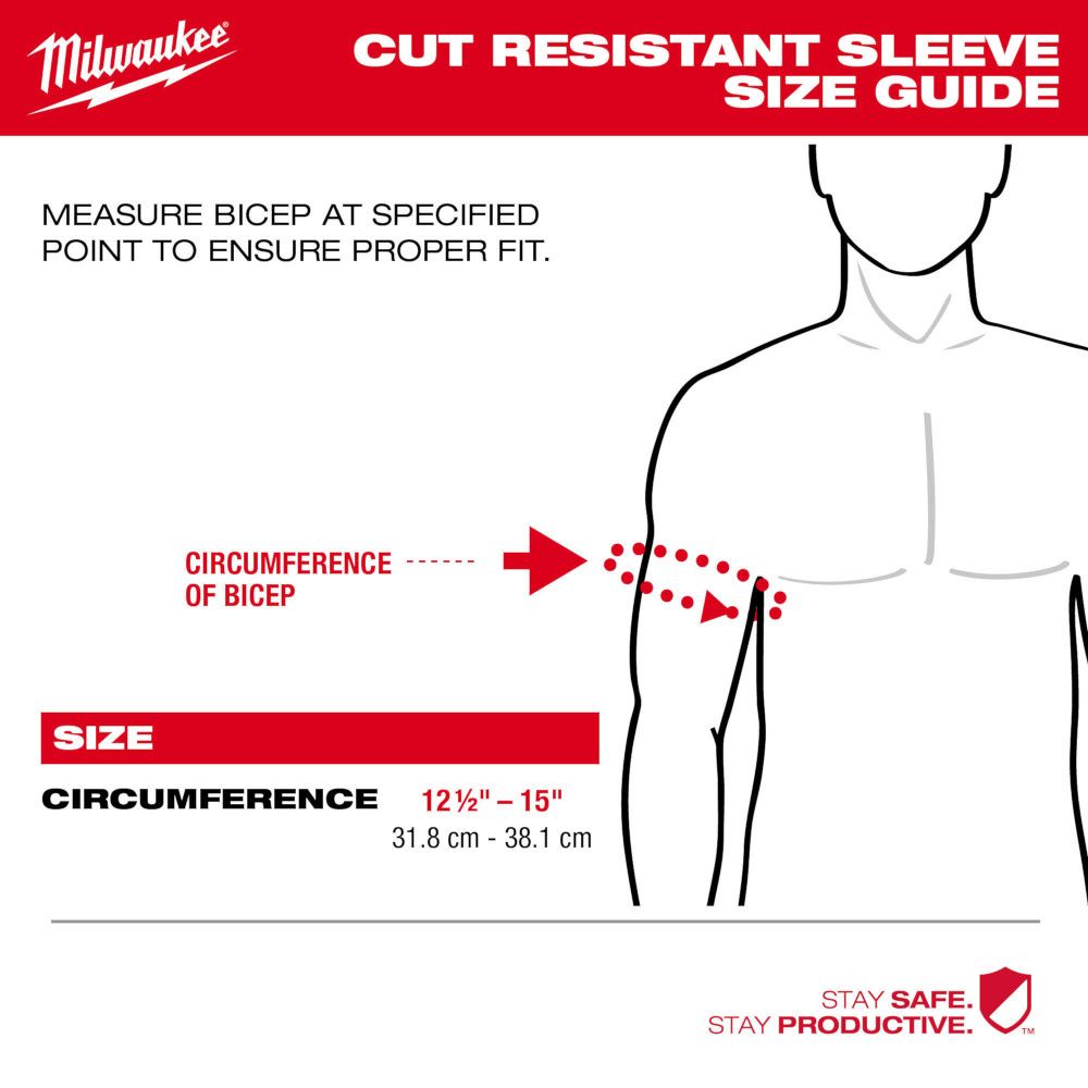 Milwaukee Cut Level 5 Protective Sleeves