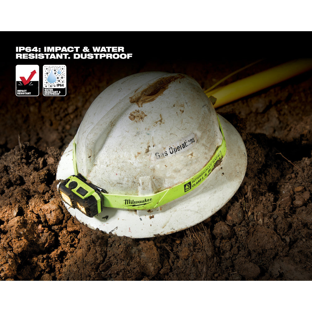 Milwaukee 2004HZL, Spot/Flood Headlamp (Intrinsically Safe C I, II, III / D 1)