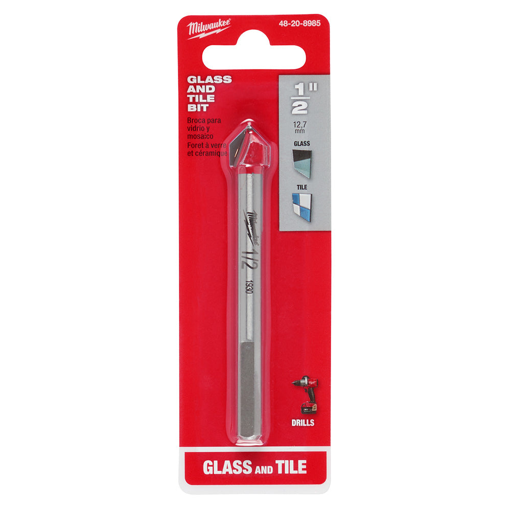 Milwaukee 48-20-8985, 1/2" Glass and Tile Bit