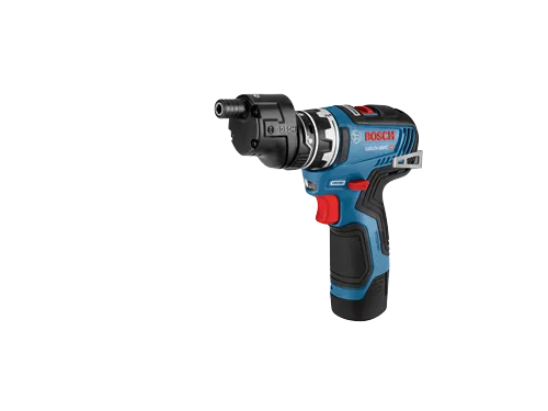 BOSCH GSR12V-300FCB22, 12V Max Brushless FlexiClick 5-in-1 Drill Driver Kit w/ (2) 2.0Ah Batteries