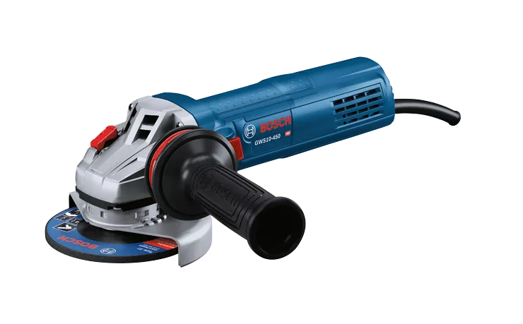 BOSCH GWS10-450, 4-1/2” Angle Grinder - 10 Amp w/ Lock-on Switch