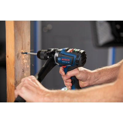 BOSCH GXL18V-260B26, 18V 2-Tool Combo Kit with Connected-Ready 1/2 In. Hammer Drill/Driver, Connected-Ready Two-In-One 1/4 In. and 1/2 In. Bit/Socket Impact Driver/Wrench, (1) CORE18V 8 Ah High Power Battery and (1) CORE18V 4 Ah Advanced Power Battery