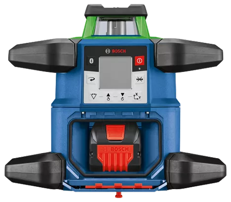 BOSCH GRL4000-90CHVGK, 18V REVOLVE4000 Connected Green-Beam Self-Leveling Horizontal/Vertical Rotary Laser Kit with (1) CORE18V® 4 Ah Advanced Power Battery