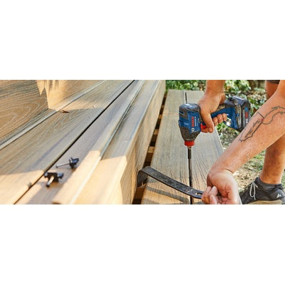 BOSCH GXL18V-227B25, 18V 2-Tool Combo Kit with Connected-Ready Two-In-One 1/4 In. Bit/Socket Impact Driver/Wrench, 1/2 In. Hammer Drill/Driver and (2) CORE18V® 4 Ah Advanced Power Batteries