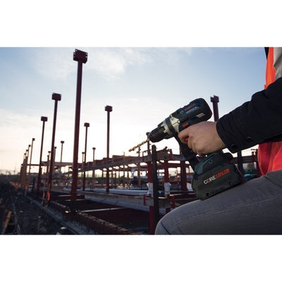 BOSCH GXL18V-227B25, 18V 2-Tool Combo Kit with Connected-Ready Two-In-One 1/4 In. Bit/Socket Impact Driver/Wrench, 1/2 In. Hammer Drill/Driver and (2) CORE18V® 4 Ah Advanced Power Batteries