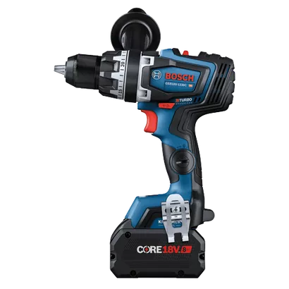 BOSCH GSB18V-1330CB14, 18V PROFACTOR Brushless Connected-Ready Brute Tough 1/2 In. Hammer Drill/Driver Kit w/ (1) 8.0 Ah CORE Performance Battery