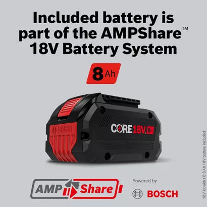 BOSCH GSB18V-1330CB14, 18V PROFACTOR Brushless Connected-Ready Brute Tough 1/2 In. Hammer Drill/Driver Kit w/ (1) 8.0 Ah CORE Performance Battery