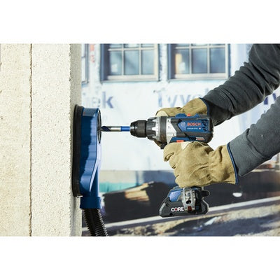 BOSCH GXL18V-227B25, 18V 2-Tool Combo Kit with Connected-Ready Two-In-One 1/4 In. Bit/Socket Impact Driver/Wrench, 1/2 In. Hammer Drill/Driver and (2) CORE18V® 4 Ah Advanced Power Batteries