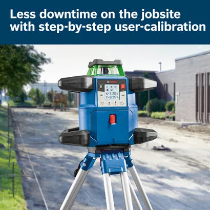 BOSCH GRL4000-90CHVGK, 18V REVOLVE4000 Connected Green-Beam Self-Leveling Horizontal/Vertical Rotary Laser Kit with (1) CORE18V® 4 Ah Advanced Power Battery