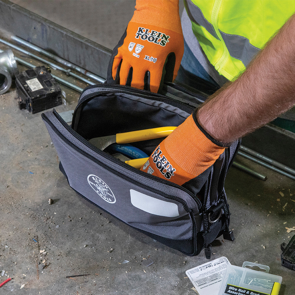 Klein Tools 55579, Double Zipper Tool Bag, 2-Pack