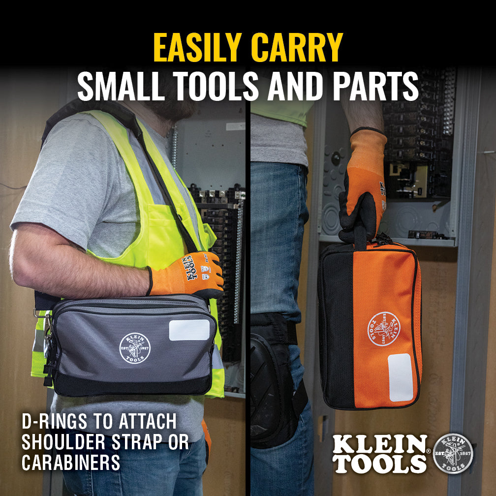 Klein Tools 55579, Double Zipper Tool Bag, 2-Pack