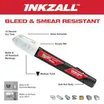 Milwaukee 48-22-3712, INKZALL White Paint Marker (carded)